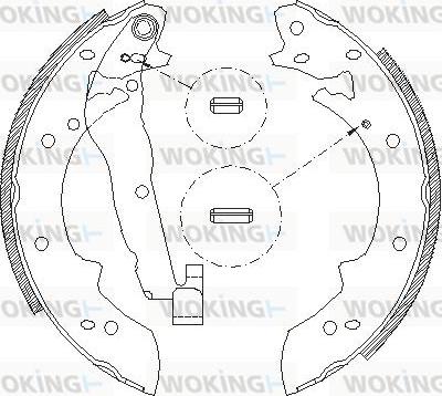 Woking Z4027.01 - Гальмівні колодки autocars.com.ua