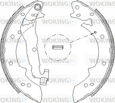 Woking Z4027.02 - Гальмівні колодки autocars.com.ua