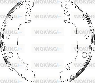 Woking Z4029.00 - Гальмівні колодки autocars.com.ua