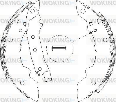 Woking Z4036.00 - Гальмівні колодки autocars.com.ua