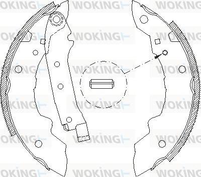 Woking Z4036.01 - Тормозные башмаки, барабанные avtokuzovplus.com.ua