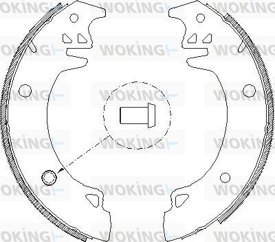 Woking Z4037.00 - Гальмівні колодки autocars.com.ua