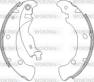 Woking Z4041.00 - Тормозные башмаки, барабанные avtokuzovplus.com.ua