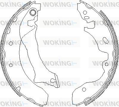 Woking Z4042.00 - Гальмівні колодки autocars.com.ua