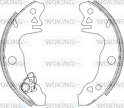 Woking Z4044.00 - Гальмівні колодки autocars.com.ua