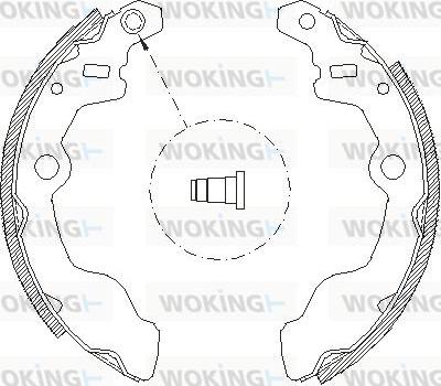 Woking Z4050.00 - Гальмівні колодки autocars.com.ua