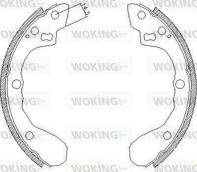Woking Z4060.01 - Гальмівні колодки autocars.com.ua
