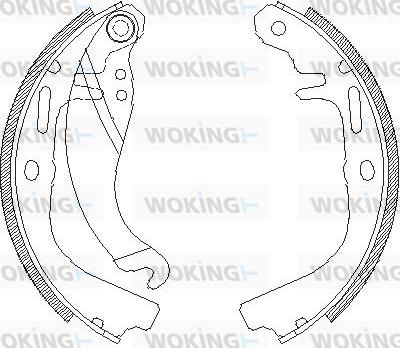 Woking Z4065.00 - Гальмівні колодки autocars.com.ua