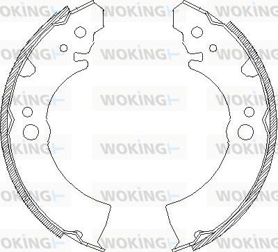 Woking Z4066.00 - Гальмівні колодки autocars.com.ua