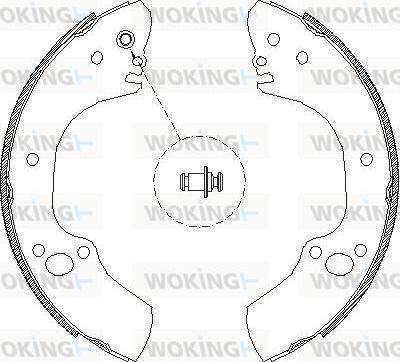 Woking Z4068.00 - Тормозные башмаки, барабанные avtokuzovplus.com.ua