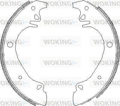 Woking Z4070.00 - Гальмівні колодки autocars.com.ua