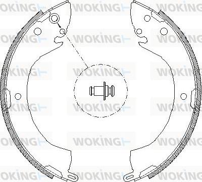 Woking Z4079.00 - Тормозные башмаки, барабанные avtokuzovplus.com.ua