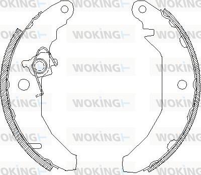 Woking Z4081.00 - Гальмівні колодки autocars.com.ua