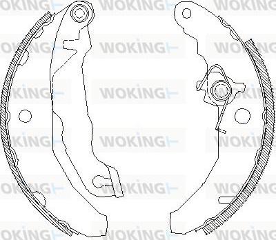 Woking Z4081.01 - Гальмівні колодки autocars.com.ua