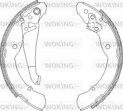 Woking Z4082.00 - Тормозные башмаки, барабанные avtokuzovplus.com.ua