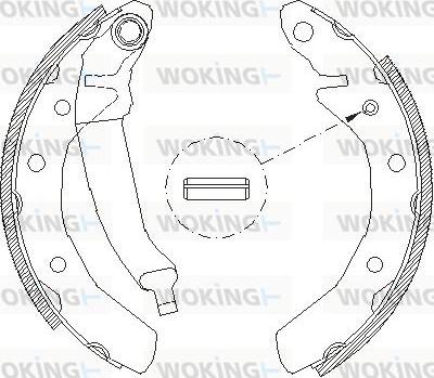 Woking Z4086.01 - Тормозные башмаки, барабанные avtokuzovplus.com.ua