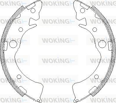 Woking Z4096.01 - Тормозные башмаки, барабанные avtokuzovplus.com.ua