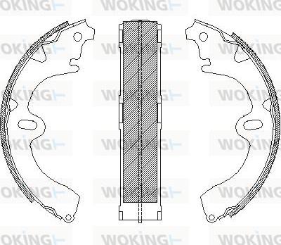 Woking Z4097.01 - Тормозные башмаки, барабанные autodnr.net