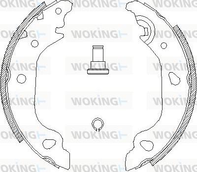 Woking Z4098.01 - Гальмівні колодки autocars.com.ua