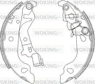 Woking Z4099.00 - Гальмівні колодки autocars.com.ua