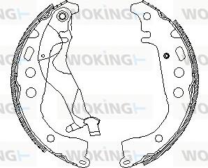 Woking Z4101.01 - Тормозные башмаки, барабанные autodnr.net