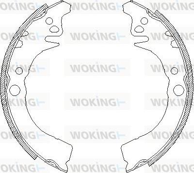 Woking Z4102.00 - Гальмівні колодки autocars.com.ua