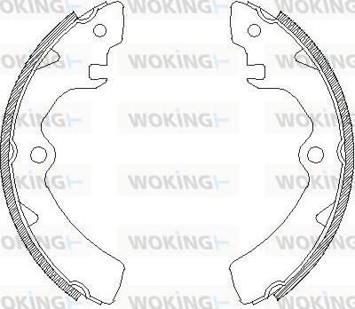 Woking Z4106.00 - Гальмівні колодки autocars.com.ua