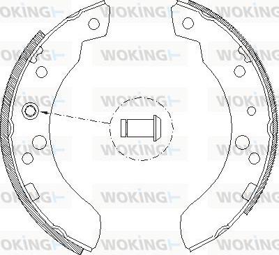 Woking Z4111.00 - Гальмівні колодки autocars.com.ua