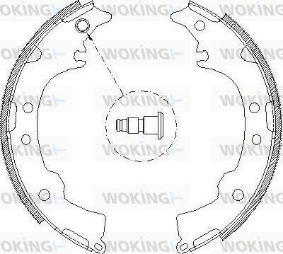 Woking Z4115.00 - Тормозные башмаки, барабанные autodnr.net