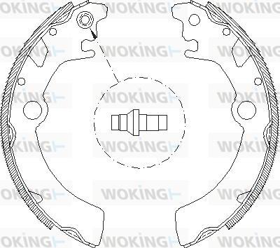 Woking Z4116.00 - Тормозные башмаки, барабанные avtokuzovplus.com.ua