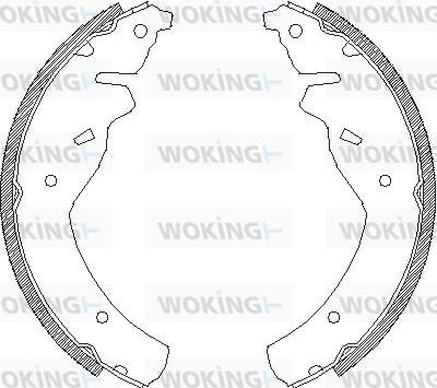 Woking Z4118.00 - Тормозные башмаки, барабанные avtokuzovplus.com.ua