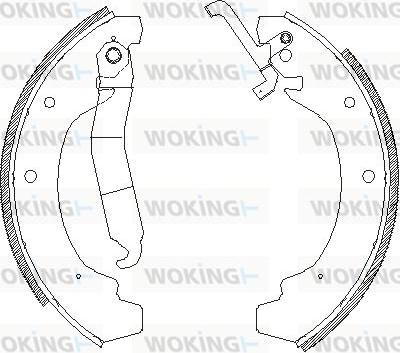 Woking Z4120.00 - Тормозные башмаки, барабанные avtokuzovplus.com.ua