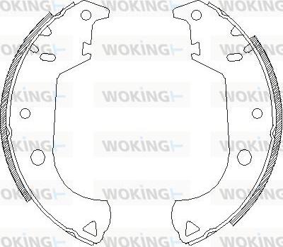 Woking Z4125.00 - Гальмівні колодки autocars.com.ua