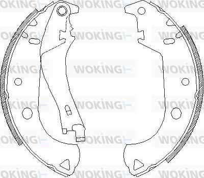 Woking Z4125.01 - Гальмівні колодки autocars.com.ua