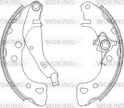 Woking Z4126.01 - Гальмівні колодки autocars.com.ua