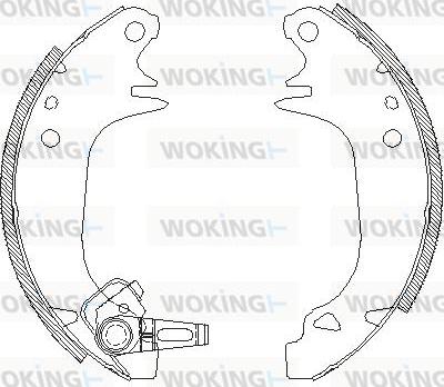 Woking Z4130.00 - Гальмівні колодки autocars.com.ua