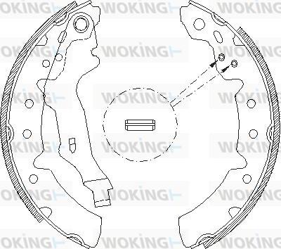 Woking Z4131.00 - Гальмівні колодки autocars.com.ua