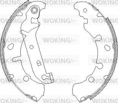 Woking Z4137.00 - Гальмівні колодки autocars.com.ua