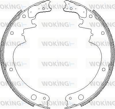 Woking Z4142.00 - Тормозные башмаки, барабанные avtokuzovplus.com.ua