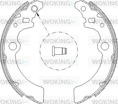 Woking Z4143.00 - Гальмівні колодки autocars.com.ua