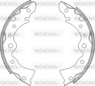 Woking Z4144.00 - Тормозные башмаки, барабанные avtokuzovplus.com.ua