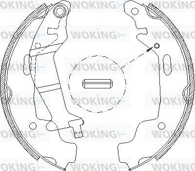 Woking Z4145.00 - Гальмівні колодки autocars.com.ua