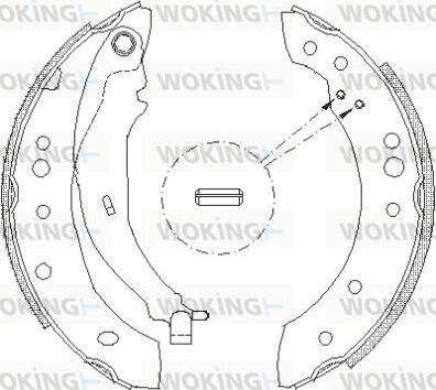 Woking Z4149.01 - Гальмівні колодки autocars.com.ua