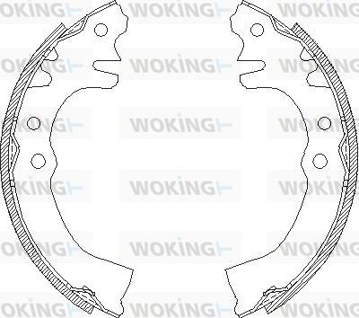 Woking Z4155.00 - Гальмівні колодки autocars.com.ua