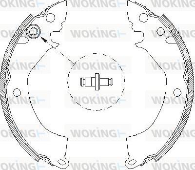 Woking Z4157.00 - Тормозные башмаки, барабанные autodnr.net