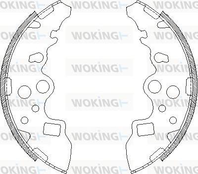 Woking Z4159.00 - Гальмівні колодки autocars.com.ua