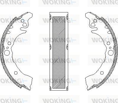 Woking Z4160.01 - Гальмівні колодки autocars.com.ua