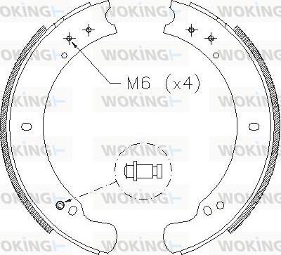 Woking Z4162.00 - Гальмівні колодки autocars.com.ua