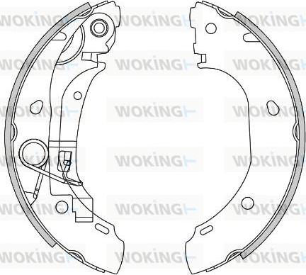 Woking Z4163.00 - Гальмівні колодки autocars.com.ua