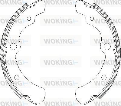 Woking Z4165.00 - Тормозные башмаки, барабанные autodnr.net